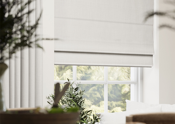 Laura Ashley Swanson, Oyster - Twist&Fit Roman Blind - Image 5